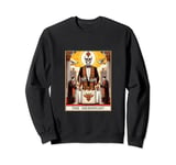 The Hierophant Tarot Card Halloween Skeleton Gothic Magic Sweatshirt