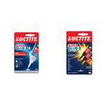 Loctite Super Glue-3 XXL, colle forte grand format pour usages fréquents, colle liquide à séchage immédiat & Super Glue-3 Power Gel Mini dose, colle forte enrichie en caoutchouc, lot de 3 tubes 1 g