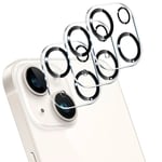 [3-Pack] iPhone 14 Linsskydd av Härdat Glas - Skydd för Kamera, Anti-Reptåligt