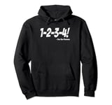 1-2-3-4! Punk Rock Countdown Tempo Funny Pullover Hoodie