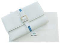 New Vintage LACOSTE L13 Leather PURSE WALLET Chantaco Slg 9 White