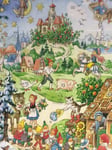 Korsch Verlag Sagorna - Små Adventskalendrar som julkort med kuvert Välj vilket motiv du vill ha (Fraktfritt): Fest under trädet