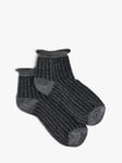 HUSH Pamela Ankle Socks, Black Glitter