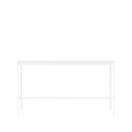 Muuto Base High -baaripöytä White laminate, valkoinen runko, vanerireuna, l 50 p 190 k 105