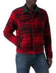 Wrangler Men's Wool Trucker jackets, LAVA RED, XXL UK