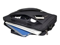 Port Designs Sydney Top Loading Shoulder Bag Case for 15/16-Inch Laptops with Smartphone Tech Accessories Pocket and Adjustable Shoulder Strap, Black