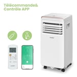 COMFEE Climatiseur Mobile Mini Cool Pro 7000 BTU/h 2.0kW/h, Climatisation Mobile 3-EN-1, APP Control Clim Déshumidificateur Ventila