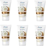 Dove Nourishing Secrets Coconut Oil & Almond Milk Hand Cream for Dry Skin 6x75m