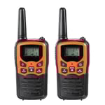 22-kanals handhållen walkie-talkie-radio, 10 km räckvidd, UHF 400-470 MHz, dubbelband, lång räckvidd BlackOrange