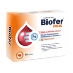 Biofer Folsyra med ökad absorption med C-vitamin och folsyra 60 tabletter (P1)