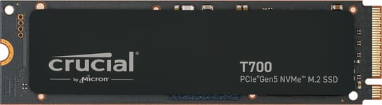 Crucial T700 1TB Gen5 NVMe M.2 SSD - Up to 11,700 MB/s - DirectStorage Enabled -