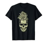 Skull Skeleton Art Mushrooms Magic Nature Hallucinogen Gift T-Shirt