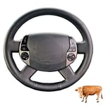 JIANGJUNCHE For Hand Sewing Car Steering Wheel Cover Funda Volante Top Layer Leather For Toyota Prius 20(XW20) 2004 2005 2006 2007 2008 2009 Steering Covers,Dark Brown Thread