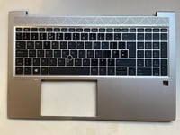 HP EliteBook 850 G7 M07493-031 English UK Keyboard Palmrest with Sticker NEW
