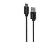 GEMBIRD Cotton braided Micro-USB cable with metal connectors 1.8m black