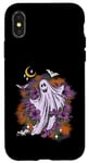 iPhone X/XS Vintage Floral Ghost Cute Halloween Womens Kids Man Case