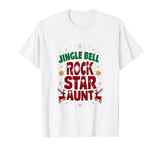 Jingle Bell Rock Star Aunt Christmas Festive Holiday T-Shirt