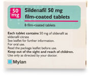 Sildenafil Mylan 50mg (PGD) 8 Tablets