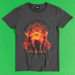 Official Super Mario Brothers Movie Bowser Charcoal Rock T-Shirt : M