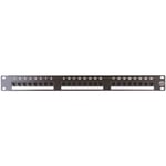 MALMBERGS Patchpanel 19” Cat.6, Oskärmad, 24-portar