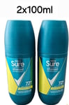 2 Sure Men Advanced Protection 72hr EXTREME FRESH ANTI-PERSPIRANT ROLL ON 100ML