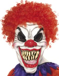 Nightmare Clown - Heltäckande Mask med Hår