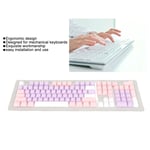 (Purple Pink White)108 Keys Keyboard Keycaps OEM Profile ABS Keycaps 2 Color