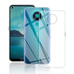 QULLOO Compatible with Nokia 3.4 Case Soft TPU Protective Case Crystal Clear Silicone Transparent Case Cover for Nokia 3.4
