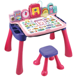 VTech Draw And Learn Activity Desk Interactive Children Toys Fun Art Table Pink