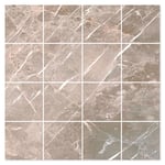 Hill Ceramic Mosaik Soapstone Premium Brun Matt 30x30 7x7 cm Marmor Klinker (7x7 KLPM3804