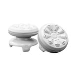 2PCS Non-slip Soft Silicone Thumbstick Joystick Grip High-Rise Caps Covers Extenders Compatible with Sony PlayStation 4 PS4 Game Controller White