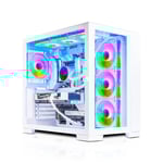AWD-IT X= CUBE White Intel i5 14600KF 14 Core NVIDIA RTX 4060 Ti 8GB Desktop PC for Gaming