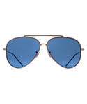 Ray-Ban Aviator Unisex Rose Gold Blue RB0101S Reverse Metal - One Size