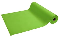Cogir - Ref R732448I - Exacompta Spunbond Disposable Tablecloths on a Roll (Pack of 4 Rolls) - 40cm Width x 24m Length, Tear-Proof, Water Repellent, Wipeable, Pre-Cut Every 1.2m - Apple Green