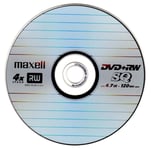 1x New Maxell Single DVD+RW 4.7gb 120 min Single Sided Disc in a Plastic Wallet