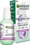 Garnier Organic Lavandin & Hyaluronic Acid Serum Cream, 2In1 Formula with Hyalur