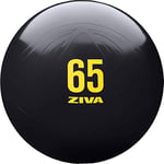 ZIVA Abs Core Fit Balle 65 cm Ballon Unisexe, Noir, 65 cm