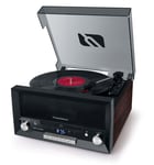 Chaine Hifi Muse micro-système CD avec platine vinyle MT-116 WS Noir