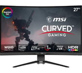 MSI MAG 275CQRF-QD Quad HD 27" Curved Quantum Dot VA LCD Gaming Monitor - Black, Black