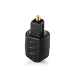 Round To Square Mini Jack Plug To Toslink Audio Adapter Optical Female To Male