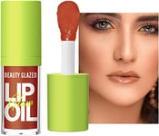 Lip Oil - Hydrating Lip Gloss Tinted | Transparent Nourishing Lip Glow Oil Lip B