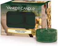 Yankee Candle Tea Light Scented Singing Carols Cookie Melts Wick Mood Bath NEW