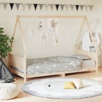 Sängram för barnsäng 90x200 cm massiv furu