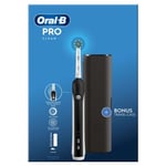 Oral-B Pro Clean Tooth Brush With Travel Case 3D Technology Timer Round Brush