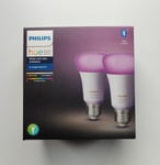 Philips Hue White and Color Ambiance E27 Twin Pack Wi-Fi and Bluetooth