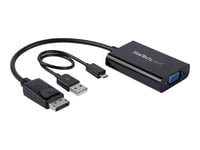 StarTech.com DisplayPort to VGA Adapter with Audio - 1920x1200 - DP to VGA Converter for Your VGA Monitor or Display (DP2VGAA) - Adaptateur DisplayPort / VGA - DisplayPort (M) pour HD-15 (VGA)...