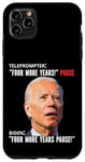 Coque pour iPhone 11 Pro Max Funny Biden Four More Years Teleprompter Trump Parodie