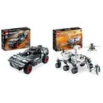 LEGO 42160 Technic Audi RS Q e-tron Remote Control Rally Car Toy, Dakar Rally Off-Road Car Model & 42158 Technic NASA Mars Rover Perseverance Space Set with AR App Experience