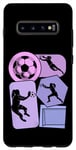 Coque pour Galaxy S10+ Gardien de but de Football Foot Fille Femme