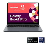 Samsung Galaxy Book4 Ultra Ordinateur portable 16'', Intel Evo Edition – Intel Core Ultra 9, 32Go RAM 1 TERA SSD NVIDIA GeForce RTX, Gris Anthracite, Clavier AZERTY FR